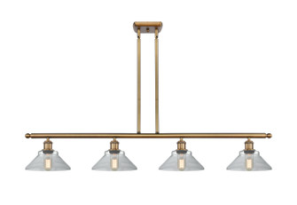 Ballston Four Light Island Pendant in Brushed Brass (405|5164IBBG132)