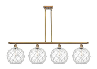 Ballston Four Light Island Pendant in Brushed Brass (405|5164IBBG12210RW)