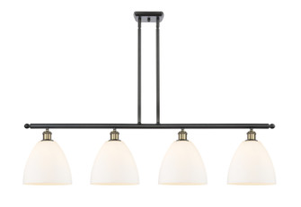 Ballston Four Light Island Pendant in Black Antique Brass (405|5164IBABGBD91)