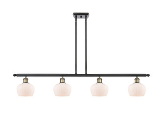 Ballston Four Light Island Pendant in Black Antique Brass (405|5164IBABG91)