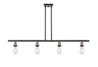 Ballston Four Light Island Pendant in Black Antique Brass (405|5164IBAB)