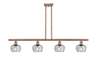 Ballston Four Light Island Pendant in Antique Copper (405|5164IACG92)