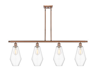 Ballston Four Light Island Pendant in Antique Copper (405|5164IACG6527)