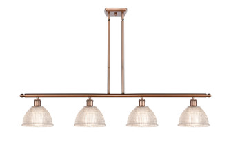Ballston Four Light Island Pendant in Antique Copper (405|5164IACG422)