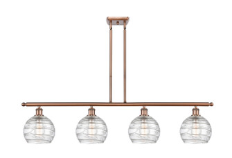 Ballston Four Light Island Pendant in Antique Copper (405|5164IACG12138)