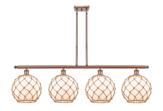 Ballston Four Light Island Pendant in Antique Copper (405|5164IACG12110RB)