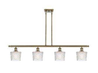 Ballston Four Light Island Pendant in Antique Brass (405|5164IABG402)