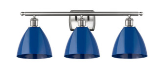 Ballston Three Light Bath Vanity in Brushed Satin Nickel (405|5163WSNMBD75BL)