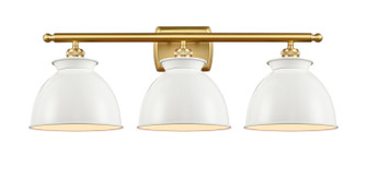 Ballston Three Light Bath Vanity in Satin Gold (405|5163WSGM14W)