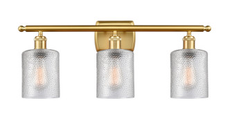 Ballston Three Light Bath Vanity in Satin Gold (405|5163WSGG112)