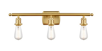 Ballston Three Light Bath Vanity in Satin Gold (405|5163WSG)