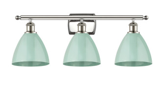 Ballston Three Light Bath Vanity in Polished Nickel (405|5163WPNMBD75SF)