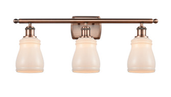 Ballston Three Light Bath Vanity in Antique Copper (405|5163WACG391)