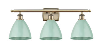 Ballston Three Light Bath Vanity in Antique Brass (405|5163WABMBD75SF)