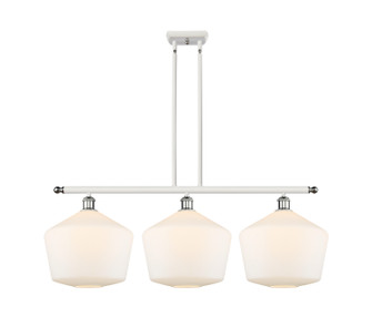 Ballston Three Light Island Pendant in White Polished Chrome (405|5163IWPCG65112)