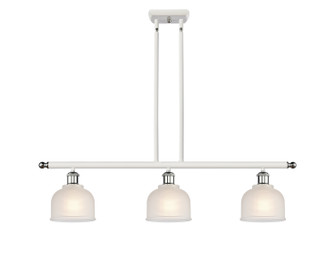 Ballston Three Light Island Pendant in White Polished Chrome (405|5163IWPCG411)