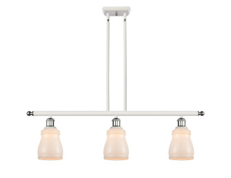 Ballston Three Light Island Pendant in White Polished Chrome (405|5163IWPCG391)