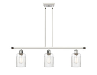 Ballston Three Light Island Pendant in White Polished Chrome (405|5163IWPCG342)
