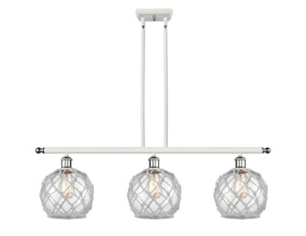 Ballston Three Light Island Pendant in White Polished Chrome (405|5163IWPCG1228RW)