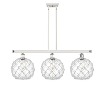 Ballston Three Light Island Pendant in White Polished Chrome (405|5163IWPCG12210RW)