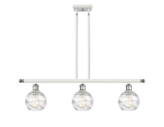 Ballston Three Light Island Pendant in White Polished Chrome (405|5163IWPCG12136)