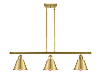 Ballston Three Light Island Pendant in Satin Gold (405|5163ISGM8)