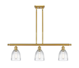Ballston Three Light Island Pendant in Satin Gold (405|5163ISGG442)