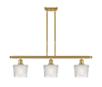 Ballston Three Light Island Pendant in Satin Gold (405|5163ISGG402)