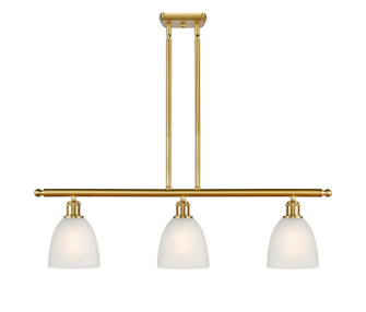 Ballston Three Light Island Pendant in Satin Gold (405|5163ISGG381)