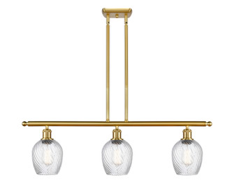 Ballston Three Light Island Pendant in Satin Gold (405|5163ISGG292)