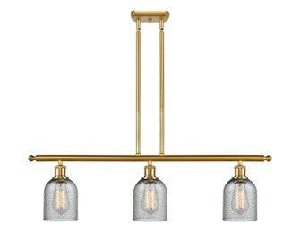 Ballston Three Light Island Pendant in Satin Gold (405|5163ISGG257)