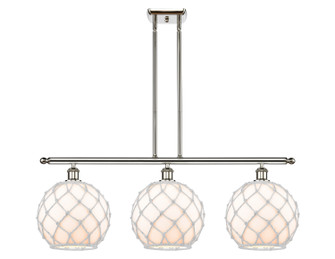 Ballston Three Light Island Pendant in Polished Nickel (405|5163IPNG12110RW)