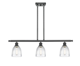 Ballston Three Light Island Pendant in Matte Black (405|5163IBKG442)