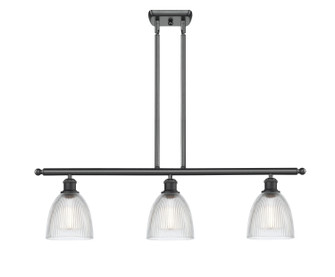 Ballston Three Light Island Pendant in Matte Black (405|5163IBKG382)