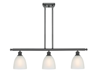 Ballston Three Light Island Pendant in Matte Black (405|5163IBKG381)