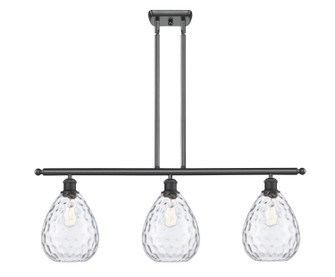 Ballston Three Light Island Pendant in Matte Black (405|5163IBKG372)
