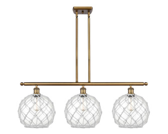 Ballston Three Light Island Pendant in Brushed Brass (405|5163IBBG12210RW)