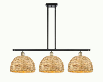 Ballston Three Light Island Pendant in Black Antique Brass (405|5163IBABRBD12NAT)