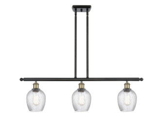 Ballston Three Light Island Pendant in Black Antique Brass (405|5163IBABG292)