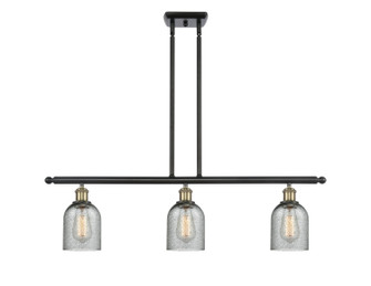 Ballston Three Light Island Pendant in Black Antique Brass (405|5163IBABG257)