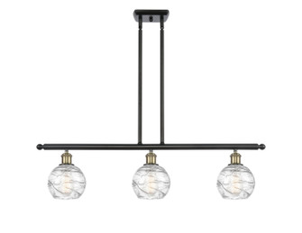 Ballston Three Light Island Pendant in Black Antique Brass (405|5163IBABG12136)