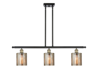 Ballston Three Light Island Pendant in Black Antique Brass (405|5163IBABG116)