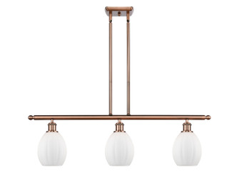 Ballston Three Light Island Pendant in Antique Copper (405|5163IACG81)