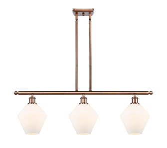 Ballston Three Light Island Pendant in Antique Copper (405|5163IACG6518)
