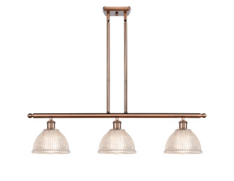 Ballston Three Light Island Pendant in Antique Copper (405|5163IACG422)