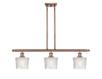 Ballston Three Light Island Pendant in Antique Copper (405|5163IACG402)