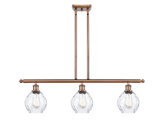Ballston Three Light Island Pendant in Antique Copper (405|5163IACG362)
