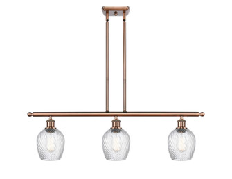 Ballston Three Light Island Pendant in Antique Copper (405|5163IACG292)