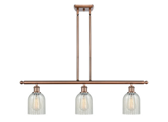 Ballston Three Light Island Pendant in Antique Copper (405|5163IACG2511)