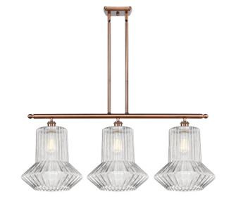 Ballston Three Light Island Pendant in Antique Copper (405|5163IACG212)